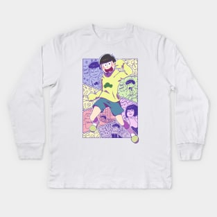 Osomatsu-san: Jyushimatsu Kids Long Sleeve T-Shirt